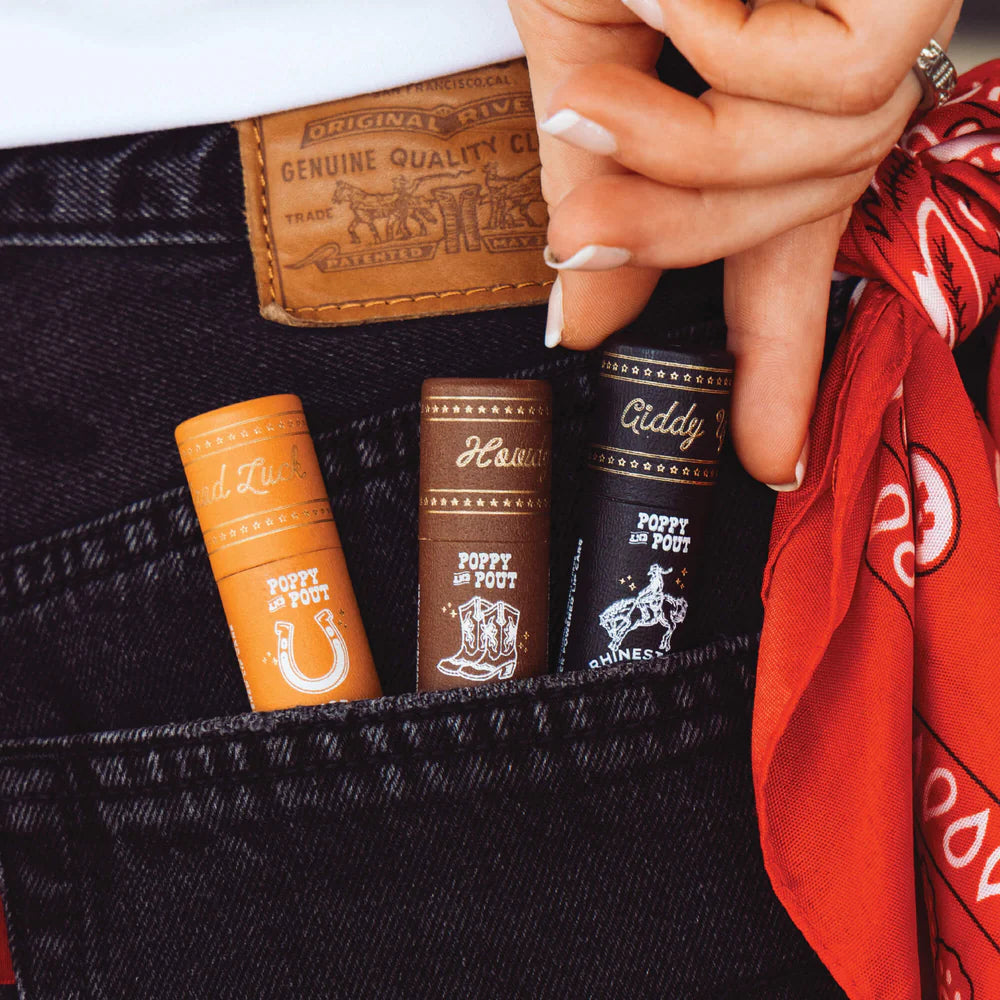 Poppy and Pout Rowdy Rootbeer Lip Balm